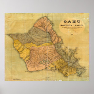 Oahu, Hawaiiaanse eilanden Poster