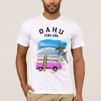 Oahu Kamaʻaina Roze Vintage Van Surfplank