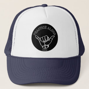 Oahu - Practice Aloha Shaka (Hang los) Trucker Pet