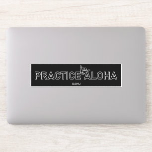Oahu - Pratiquez Aloha Shaka (Hang Loin) Sticker