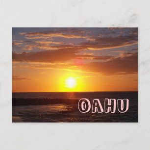 Oahu Sunset Briefkaart
