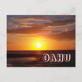 Oahu Sunset Briefkaart
