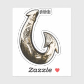 Oahu Tribal Hook Sticker (Vel)
