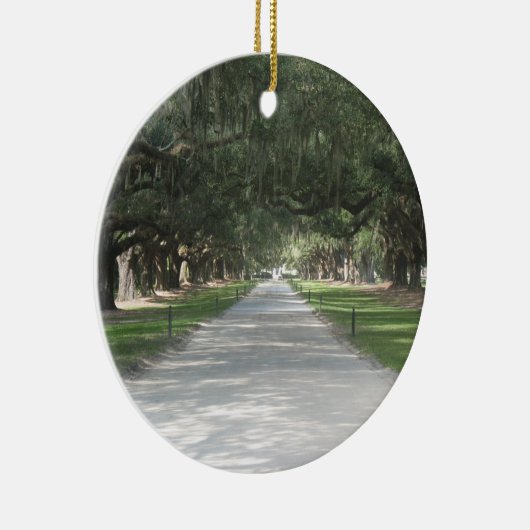 Oak Alley in Boone Hall, Charleston SC Ornament (Rechts)