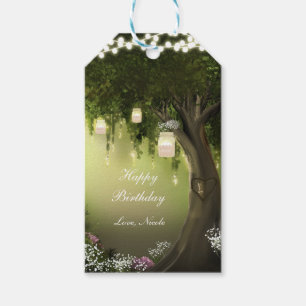 Oak Boom gekanaliseerd Label van tuinbouwpartij Cadeaulabel