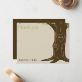 Oak Boom Hartelijk dank Notitiekaartje (Voorkant / Achterkant in situ)