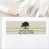 Oak-boomplant in groen etiket (Insitu)