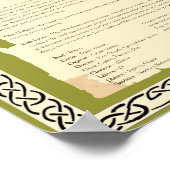 OAK CELTIC SACRED TREE POSTER (Hoek)