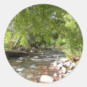 Oak Creek II in Sedona Arizona Natuur Fotografie Ronde Sticker