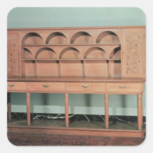 Oak Dresser Vierkante Sticker