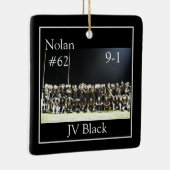 Oak Football - Gepersonaliseerde versiering Keramisch Ornament (Rechts)