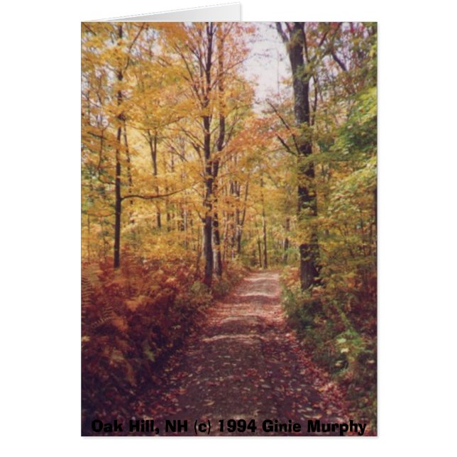 "Oak Hill in de Herfst, Loudon, NH" (Voorkant)