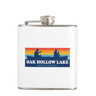 Oak Hollow Lake North Carolina Canoe Heupfles
