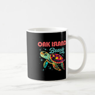 Oak Island Beach NC Artistiek Zee Schildpad Retro Koffiemok