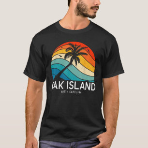 Oak Island Beach North Carolina Beach Palm Tree So T-shirt