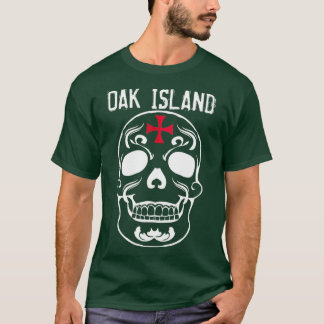 Oak Island Cross Skull T-shirt