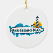 Oak Island Keramisch Ornament (Achterkant)