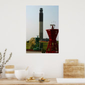 Oak Island Light en Buoys Poster (Keuken)