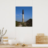 Oak Island Lighthouse, North Carolina Poster (Keuken)
