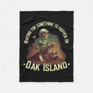 Oak Island Schat Jacht Skelet Oak Island Mijn Fleece Deken
