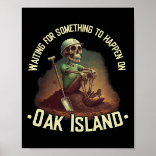 Oak Island Schat Jacht Skelet Oak Island Mijn Poster