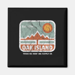 Oak Island Treasure Hunt Supply  1795 Kaart M Magneet