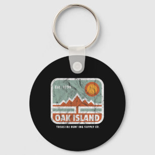 Oak Island Treasure Hunt Supply 1795 Kaart M Sleutelhanger