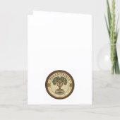 Oak King Yule Card Feestdagen Kaart (Achterkant)