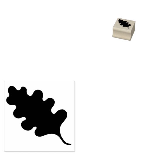 Oak Leaf Autumn Foliage Scrapbooking Journalating Rubberstempel (Gestempeld)