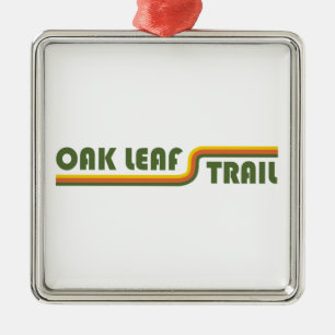 Oak Leaf Trail Wisconsin Metalen Ornament