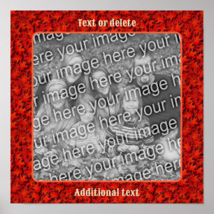 Oak Leaves Natuur Art Lijst Creëer Uw eigen foto Poster