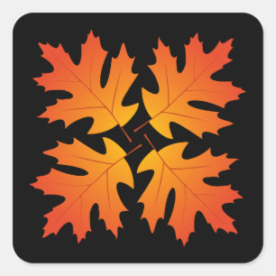 Oak Leaves Sticker