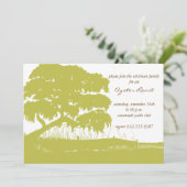 Oak met Spaans Moss door de Marsh Invite Kaart (Staand voorkant)