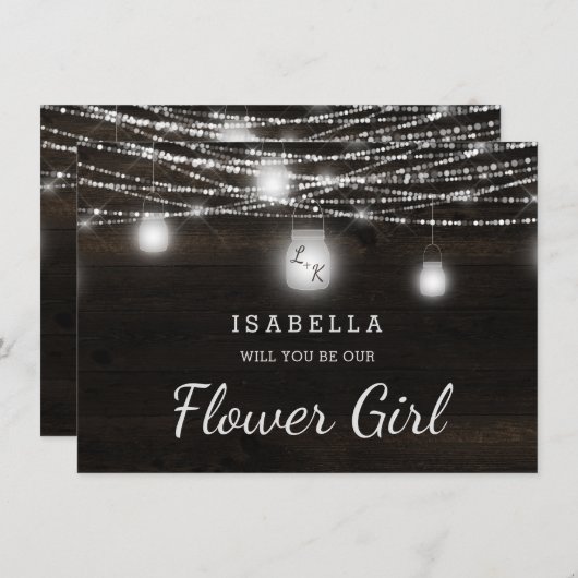 Oak Ridge Rustic Soyez notre carte de proposition  (Devant / Derrière)