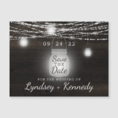 Oak Ridge Rustieke Mason Jar Bruiloft Save the Dat (Voorkant)