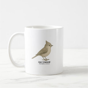 Oak Titmouse - Vogels van Californië Koffiemok