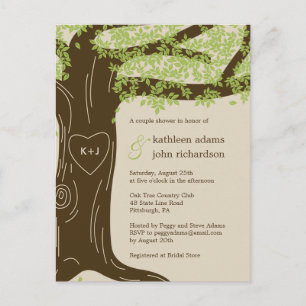Oak Tree Couple Shower Invitation