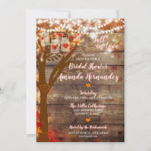 Oak Tree Fall Rustic Bridal Show Invitation (Devant)