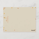 Oak Tree Fall Trouwtafel Nummer Kaart (Achterkant)