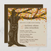 Oak Tree Fall Wedding Shower Uitnodiging (Voorkant / Achterkant)