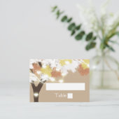 Oak Tree herfst string lichten Plaatskaartje (Staand voorkant)