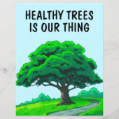 Oak Tree Logo | Custom Tree Trimming Service Flyer (Achterkant)