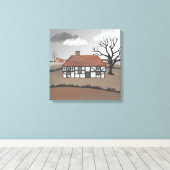 Oak Tree Manor Canvas Afdruk (Insitu (Houten vloer))