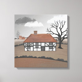 Oak Tree Manor Canvas Afdruk
