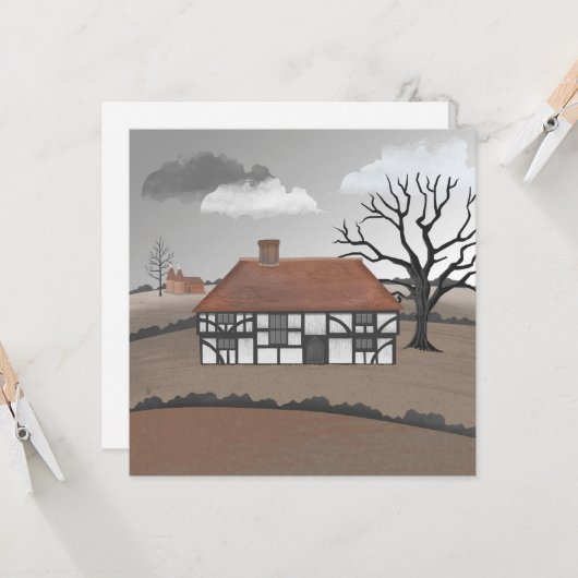 Oak Tree Manor Card Kaart (Voorkant / Achterkant in situ)