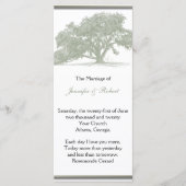 Oak Tree Plantation Programme de mariage (Devant)