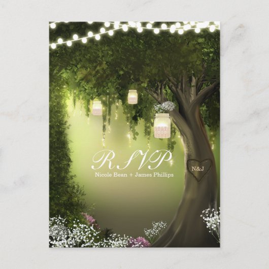 Oak Tree Rustique Enchanted Forest Garden Carte RS (Devant)