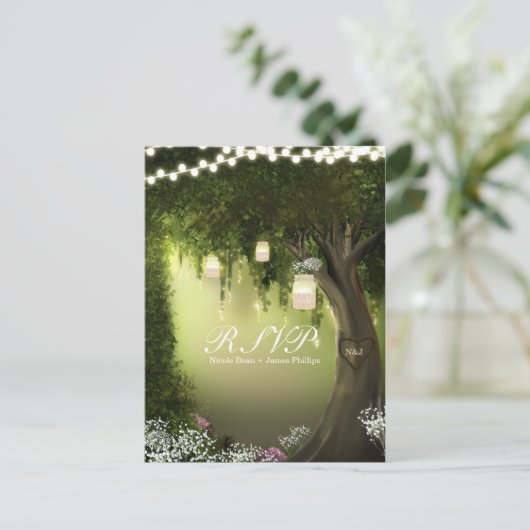 Oak Tree Rustique Enchanted Forest Garden Carte RS (Debout devant)