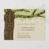 Oak Tree Sla de datum Briefkaart (Voorkant)