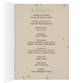 Oak Tree Weddenprogramma-kaart (Binnen (Rechts))